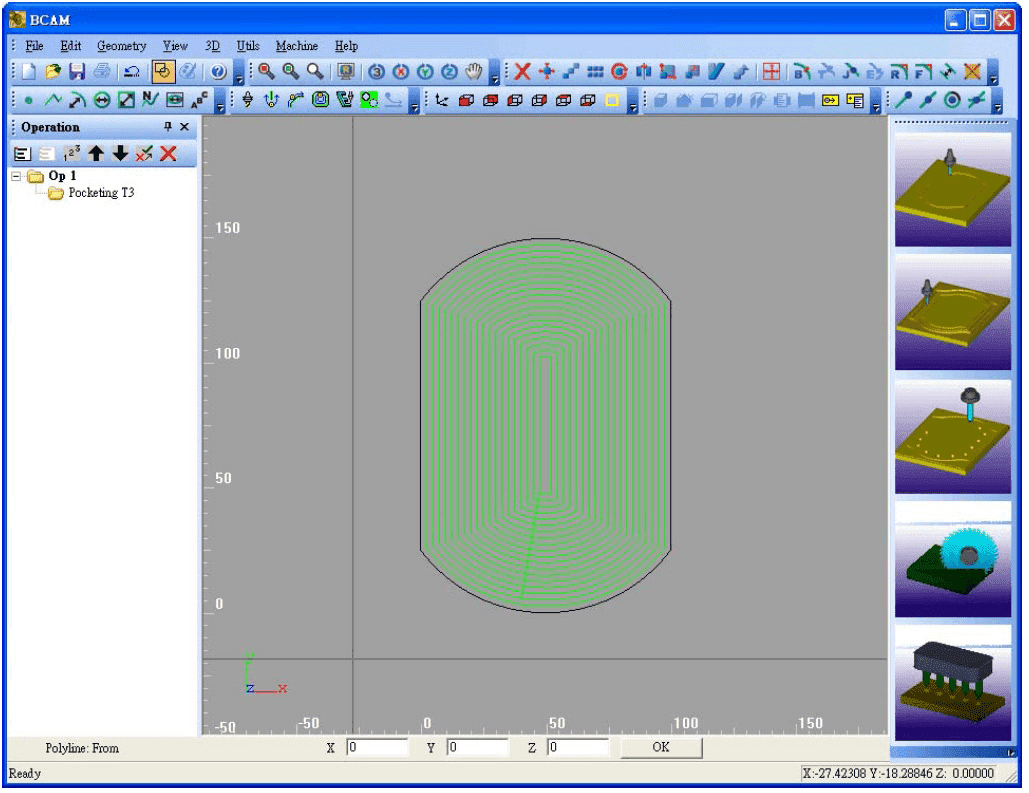 More practical CNC software - BCAMPRO