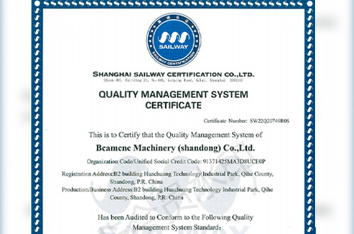 BCAMCNC ISO9001:2015 Quality Management System