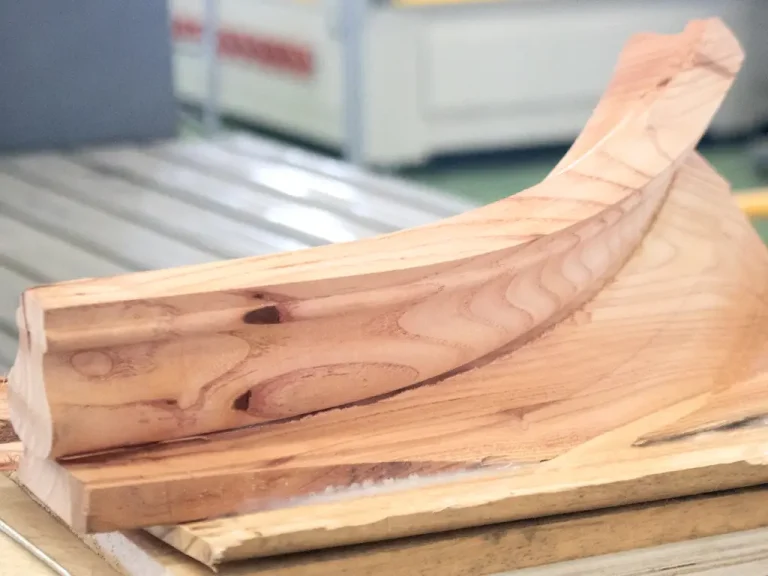 5 Axis CNC Router Curved Wood Piece