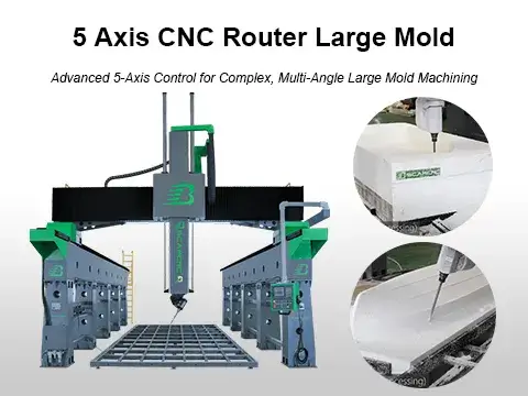 5 Axis CNC Router Large Mold Processing
