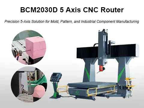 BCM2030D 5 Axis CNC Router Processing Epoxy Tooling Board
