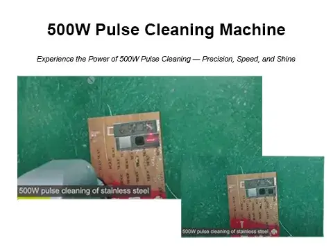 Restore Stainless Steel Like NEW! 500W Pulse Cleaning Machine DEMO