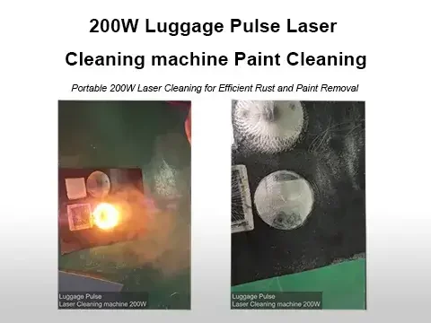 200W Luggage Pulse Laser Cleaning machine Paint Cleaning